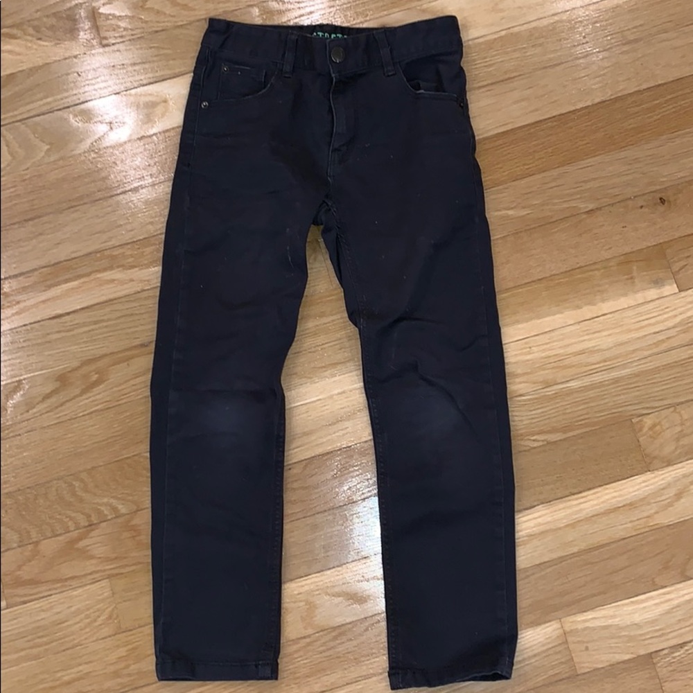 H&M black stretch boy jeans 7-8